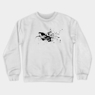 Splattered Ink Dots Creative Art Crewneck Sweatshirt